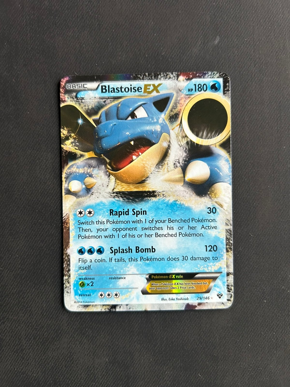 Blastoise EX, Ophalen of Verzenden, Nieuw, Losse kaart, Foil