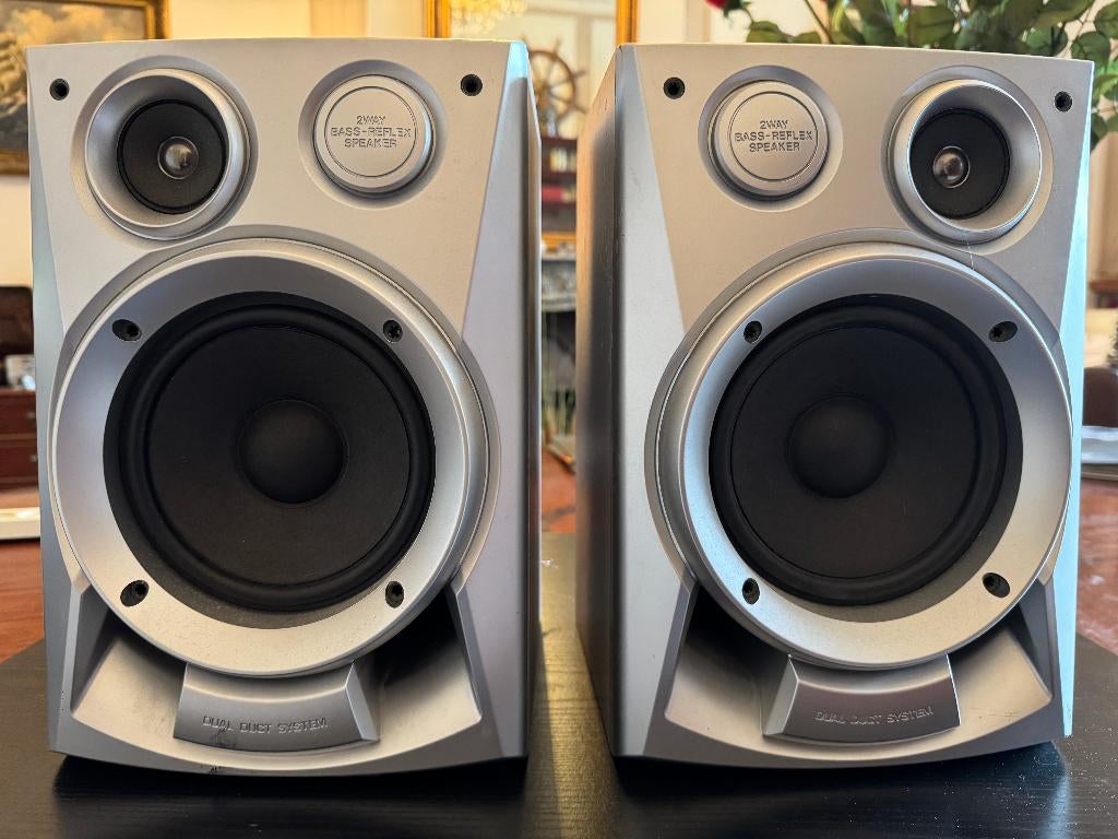 JVC set luidsprekers 2 x 100 watt eind jaren '80, Gebruikt, JVC, Overige typen, Ophalen of Verzenden