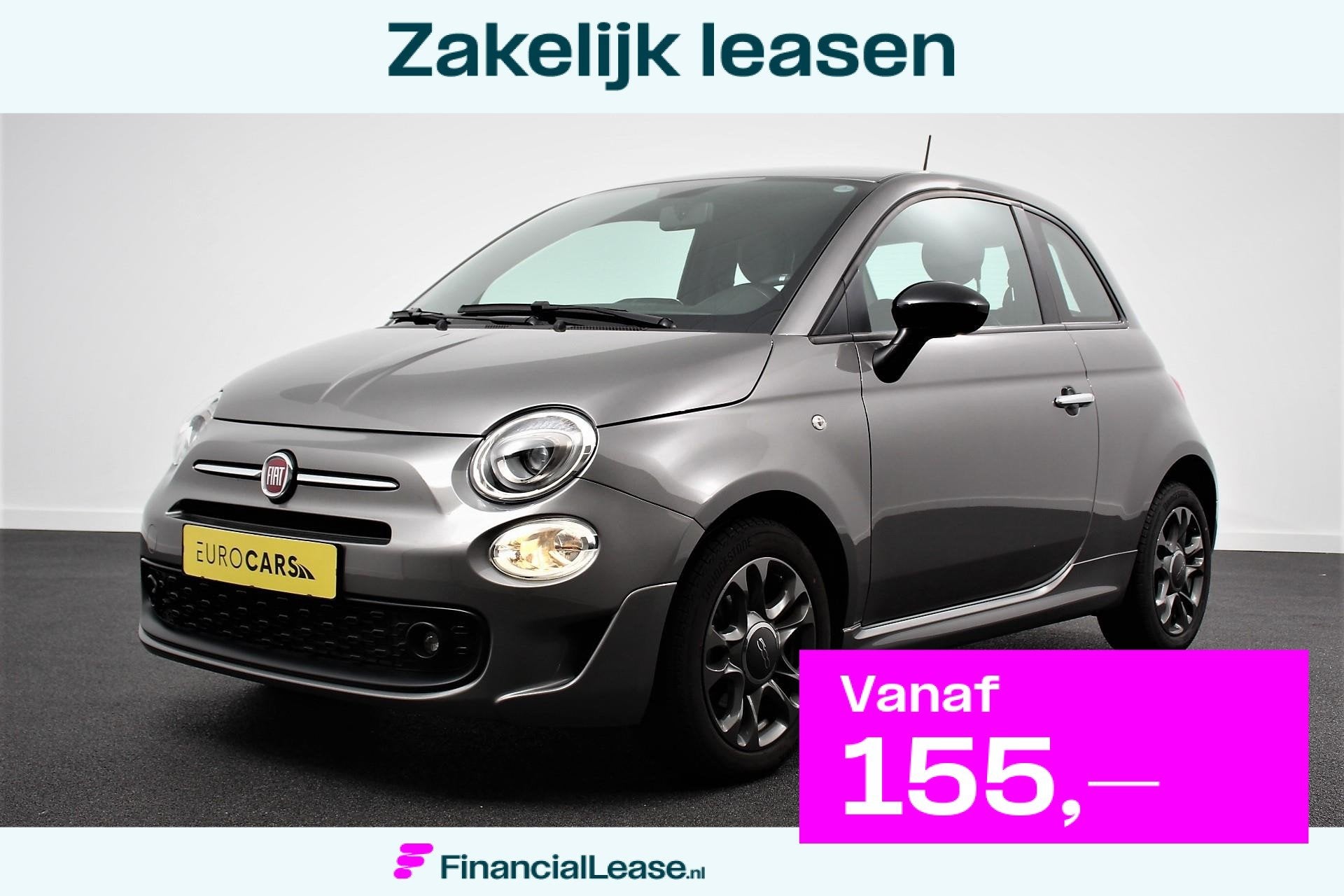 Fiat 500 1.0 Hybrid Sport Navigatie Half Lederen Bekleding A, Voorwielaandrijving, Stof, Euro 6, 4 stoelen