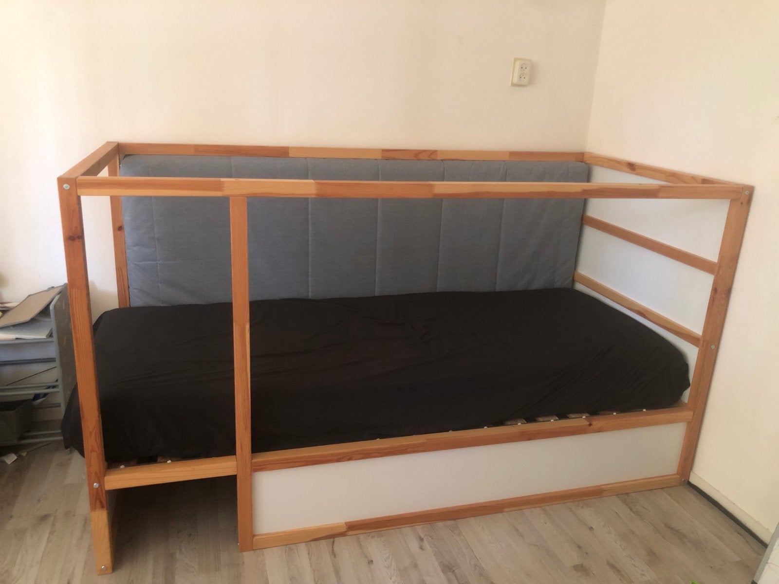 IKEA Bedframe van Hout - Eenpersoons, Ophalen, Gebruikt, 90 cm, Eenpersoons