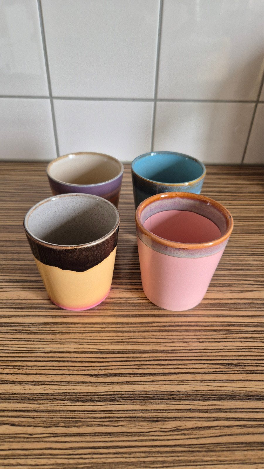 HK living koffiemokjes, Verzenden, Keramiek, Vintage, Zo goed als nieuw