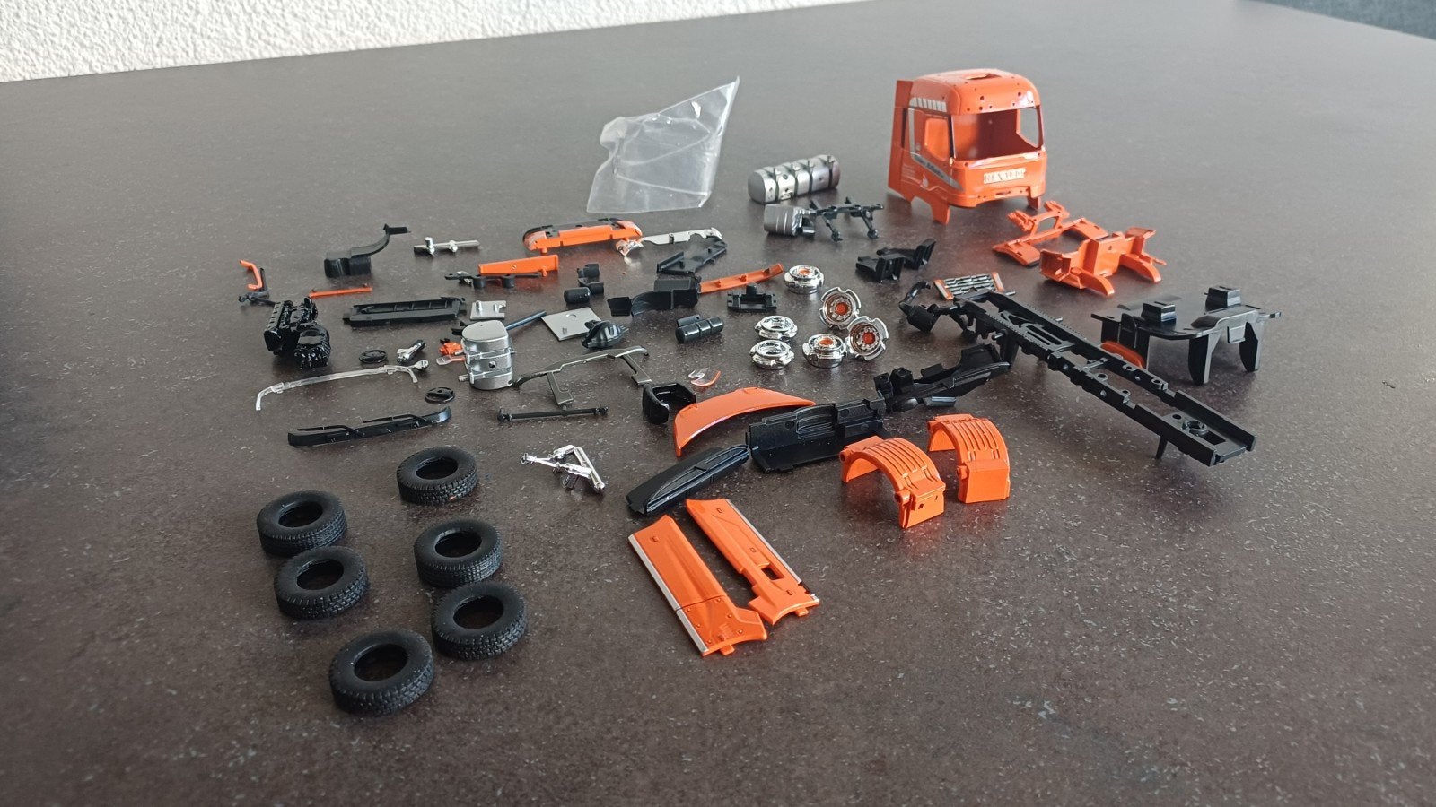 Tekno Renault onderdelen 2 assen, Ophalen of Verzenden, Gebruikt, Bus of Vrachtwagen, Tekno