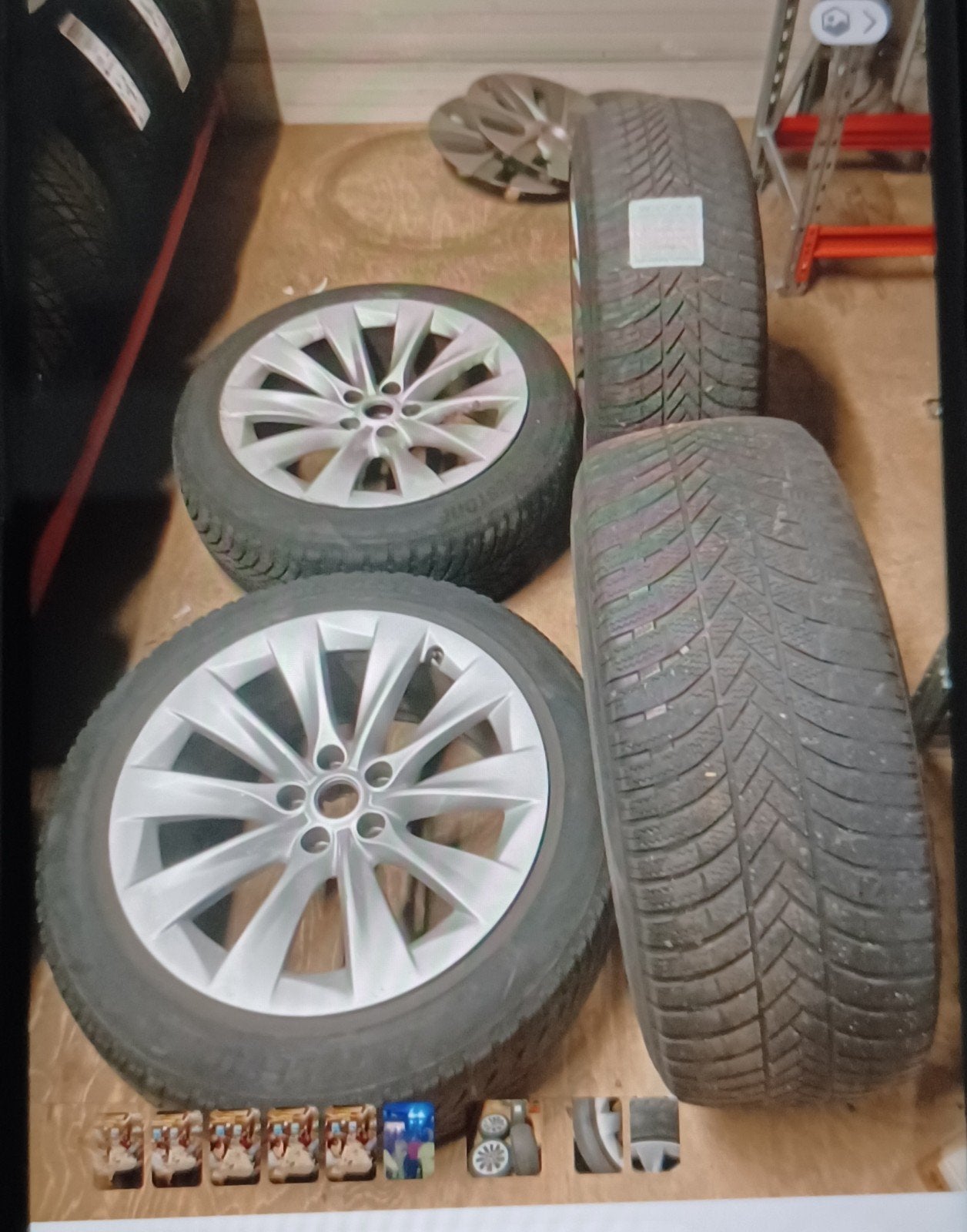 Velgen Tesla X, Ophalen