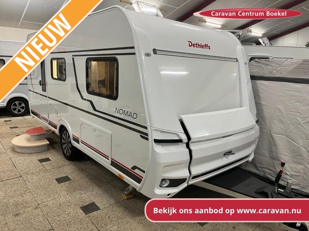 Dethleffs Nomad 460 EL *2025* first edition, Caravans en Kamperen, Caravans, 1000 - 1250 kg, Standaardzit, Dethleffs, 2 aparte bedden