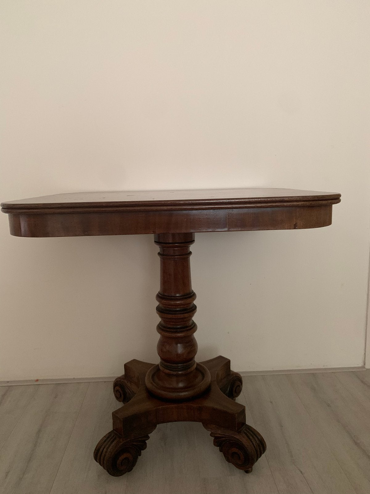 Antieke Victoriaanse Tilt-Top Tafel, Mahoniehout, Ophalen