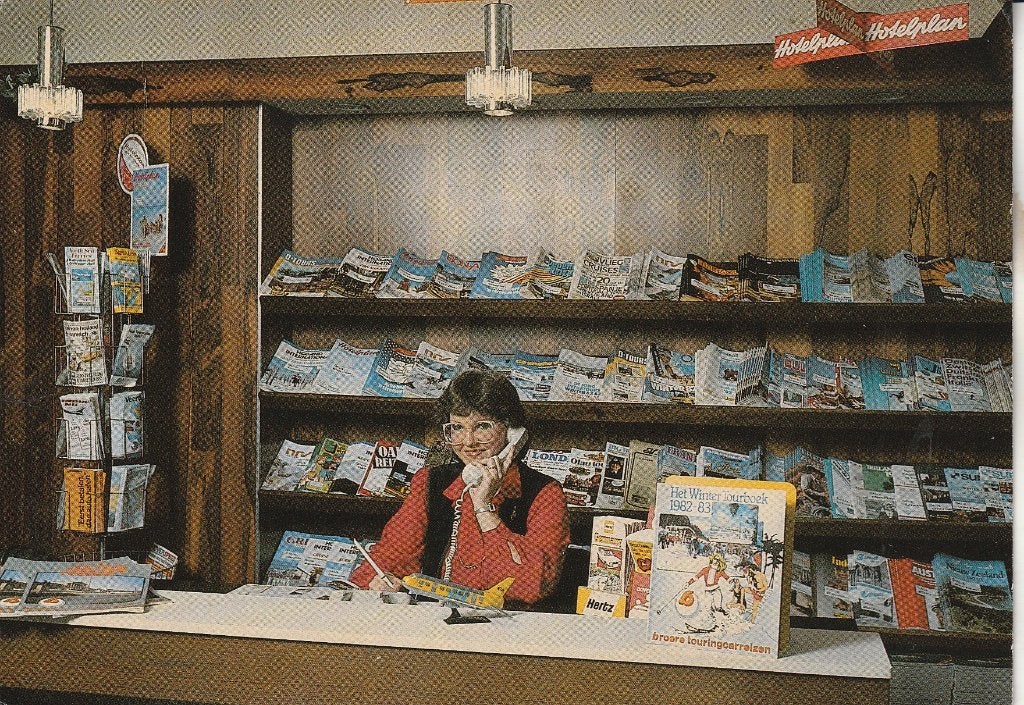 Broere Reis en Passageburo Sliedrecht 1984, Verzamelen, Ophalen of Verzenden, 1980 tot heden, Gelopen, Zuid-Holland