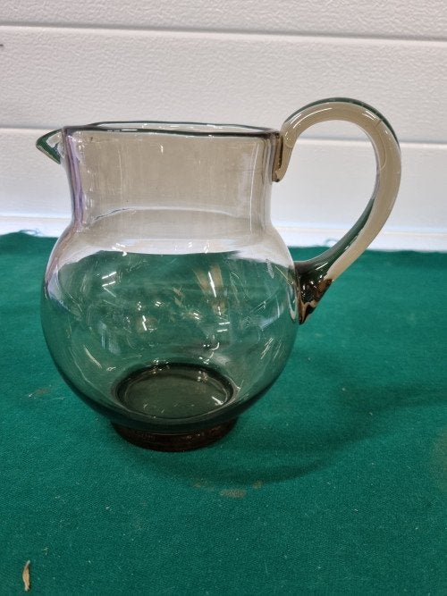 -	Schenkkan sap/water bruin glas, Ophalen of Verzenden