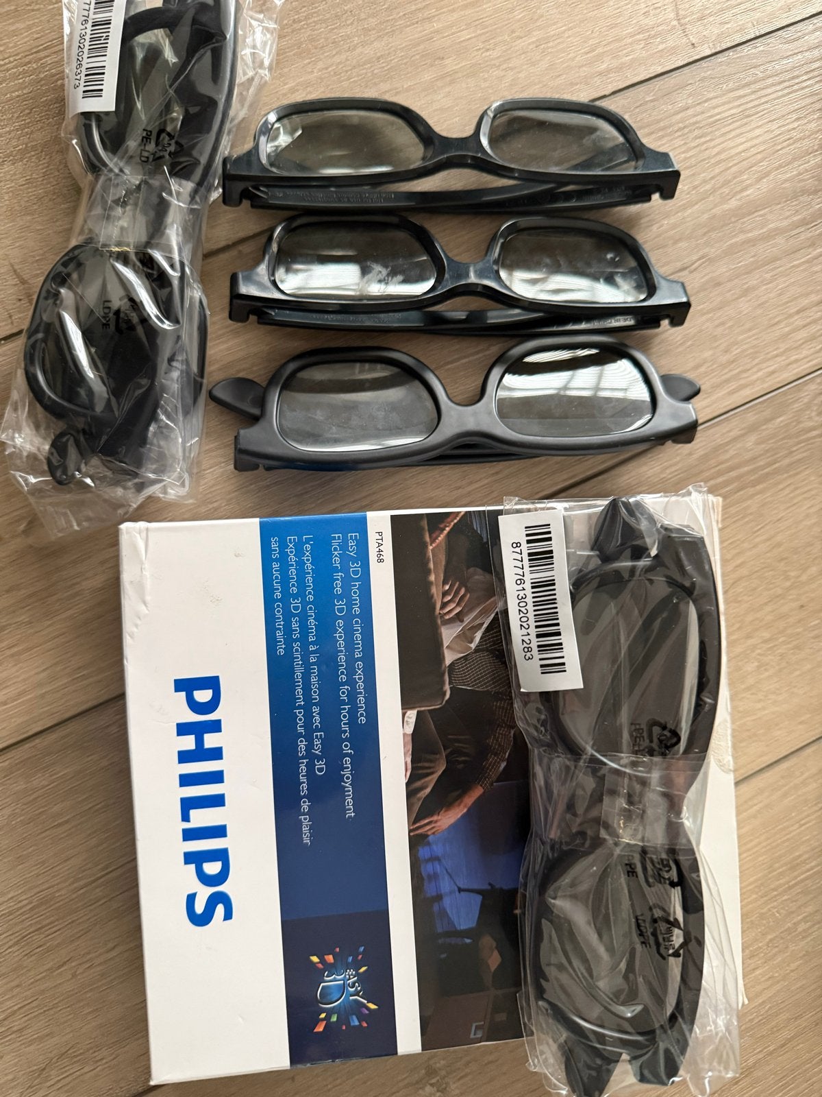 Philips PTA468 Easy 3D Brillen (4 stuks), Ophalen, Nieuw