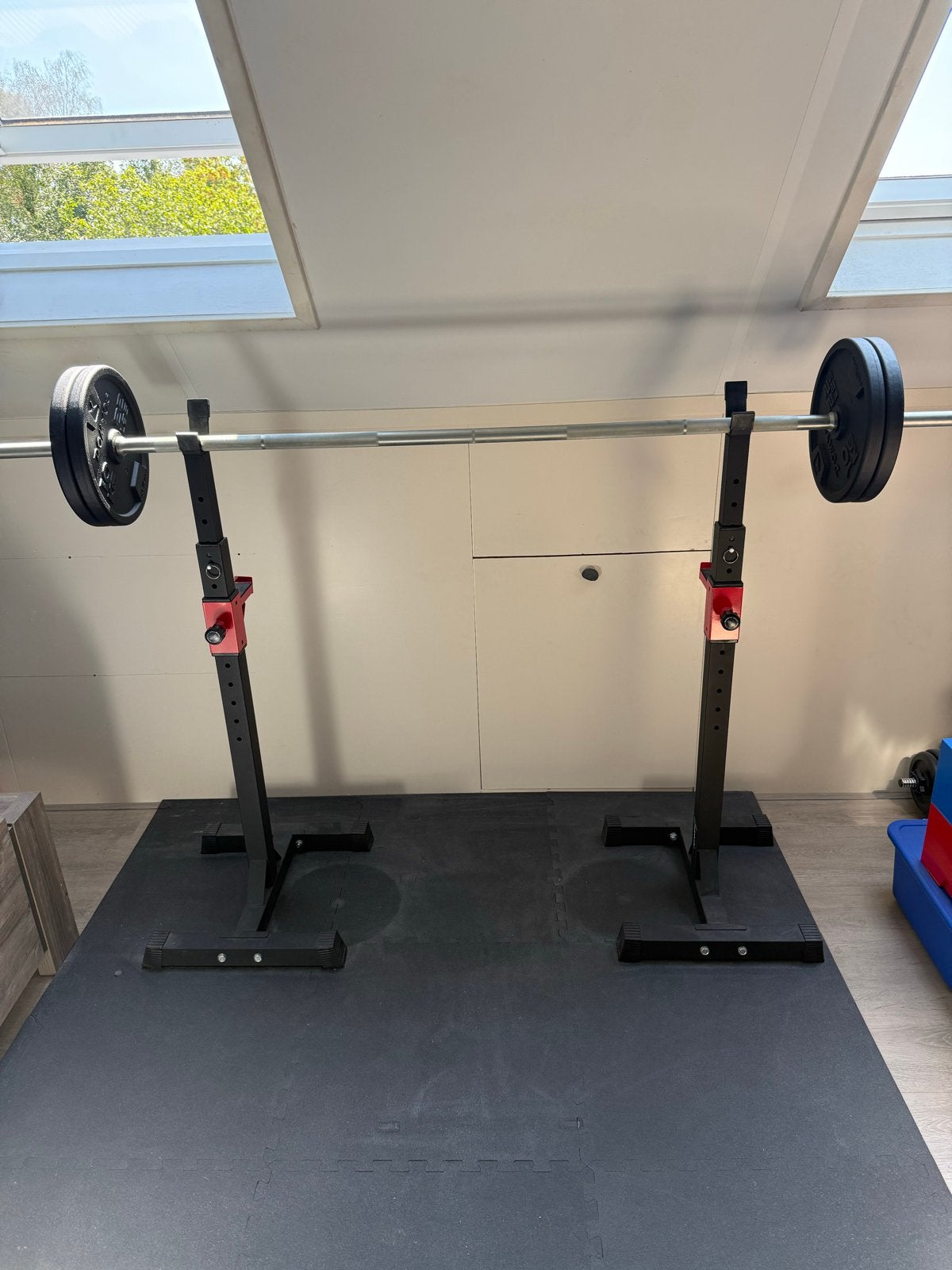 Complete thuisfitness set, Sport en Fitness, Ophalen, Gebruikt, Armen, Halterset