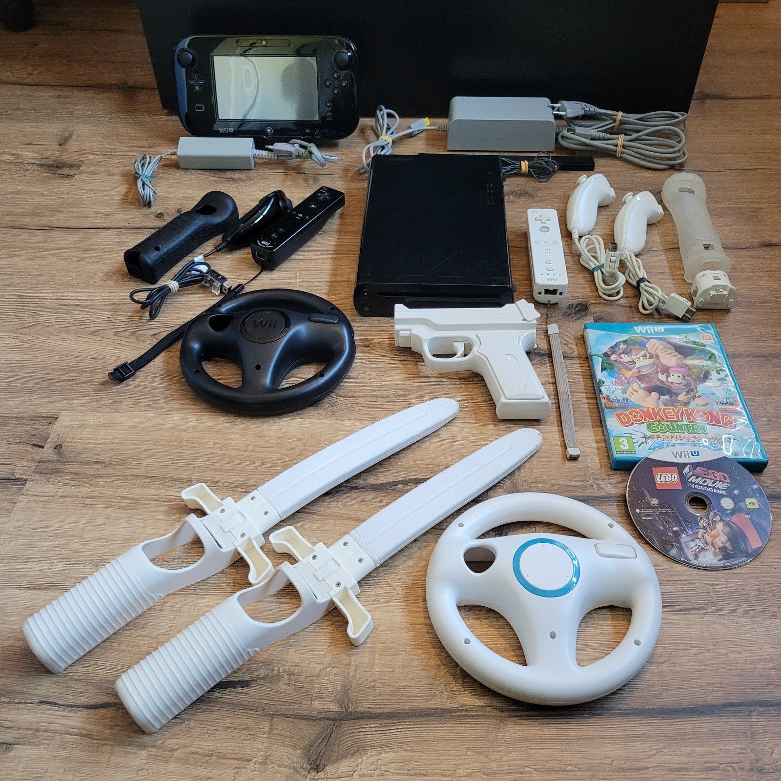 Nintendo Wii U Zwart 32GB met veel accessoires, Ophalen of Verzenden, Gebruikt