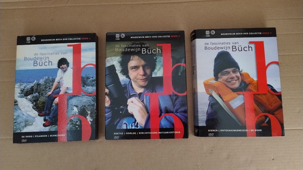 Driedelige 3-disc DVD boxset Fascinaties van Boudewijn Buch, Natuur, Zo goed als nieuw, Alle leeftijden, Speciale editie