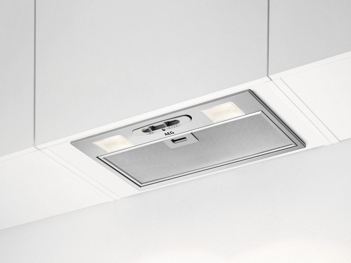 Nieuwe AEG DGB3523S inbouw afzuigkap – 52 cm – €130, Ophalen, Zo goed als nieuw, 600 tot 800 m³ per uur, Recirculatie