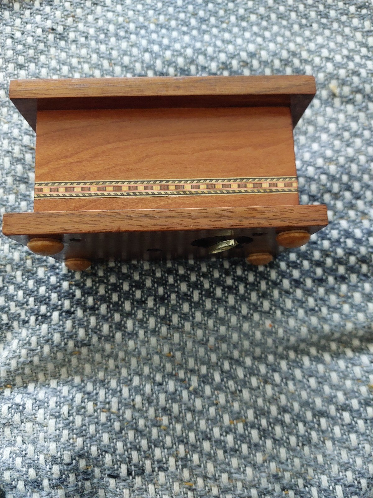 Sankyo Houten Muziekdoosje met Inlegwerk, Ophalen of Verzenden