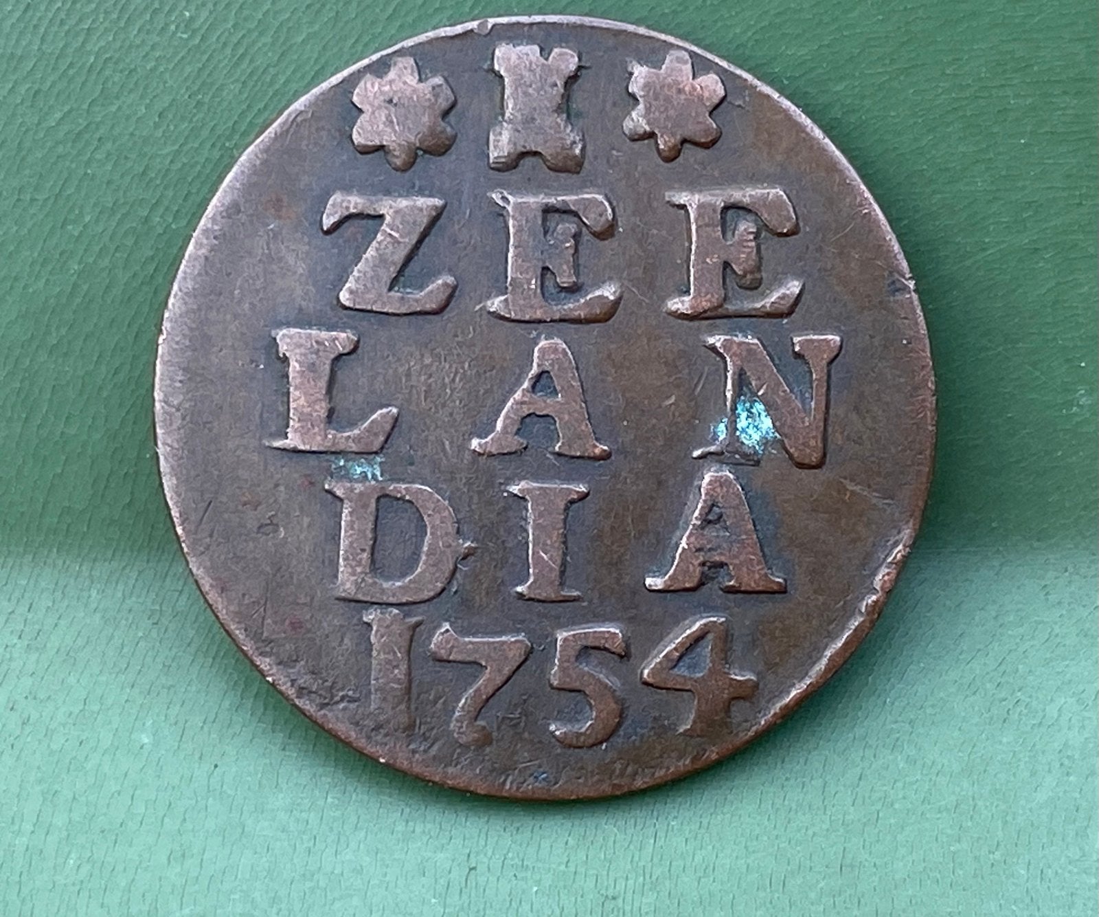 Zeelandia, duit 1754., Ophalen of Verzenden, Vóór koninkrijk, Overige waardes, Losse munt