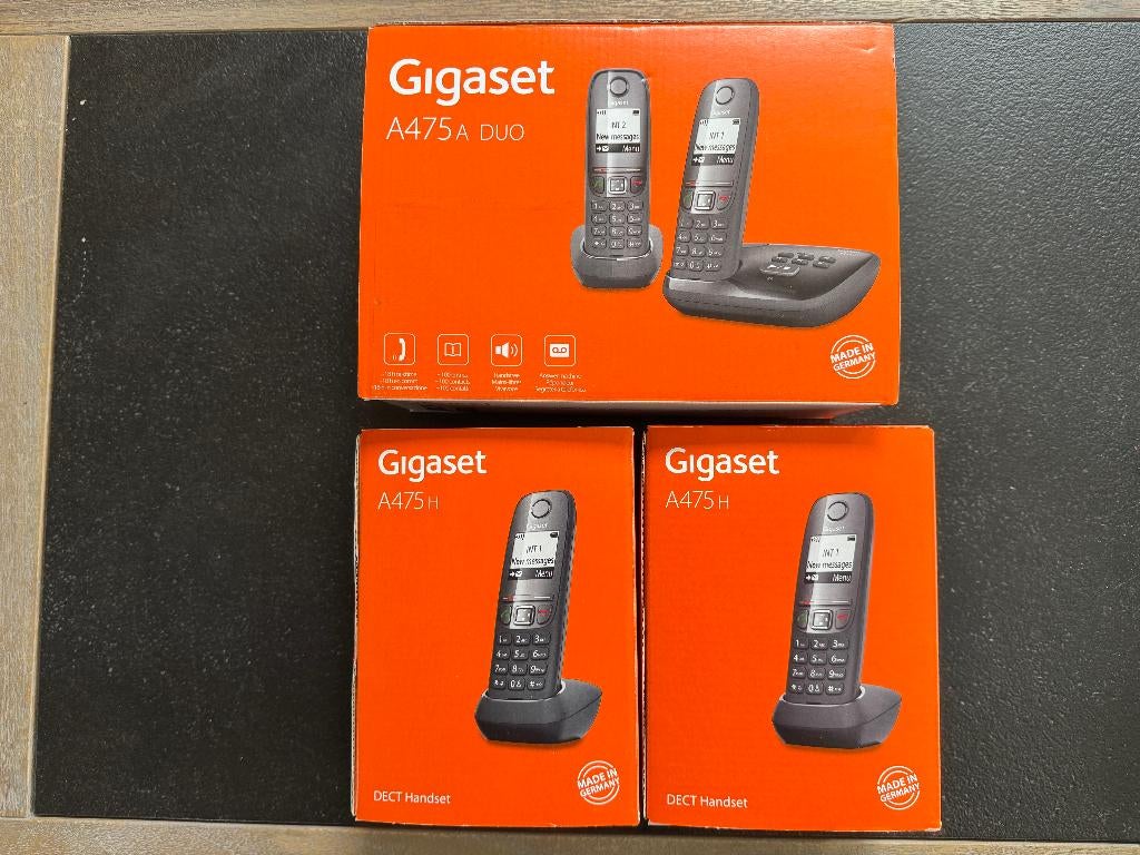 Gigaset dect telefoon quattro set, Ophalen of Verzenden, Gebruikt, 4 handsets of meer, Stralingsarm