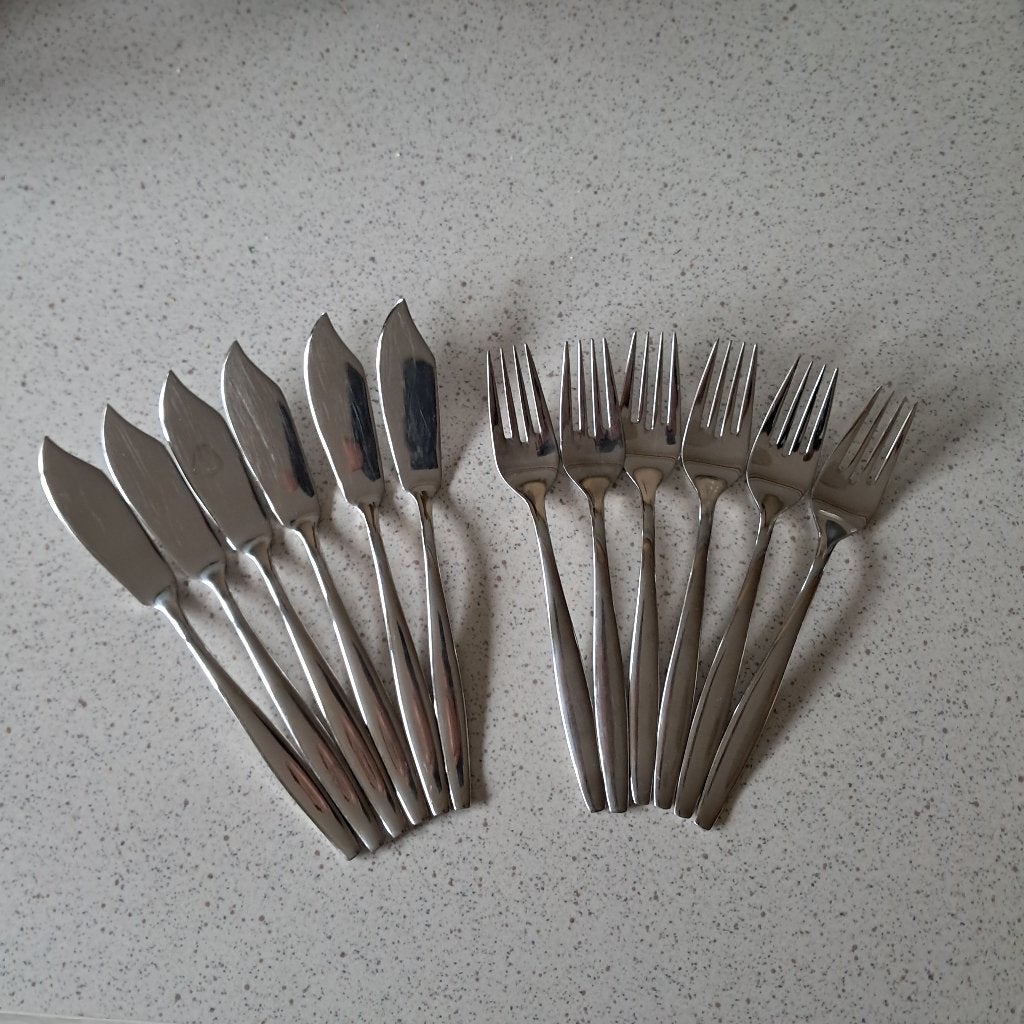 visbestek, Ophalen, Gebruikt, Rvs of Chroom