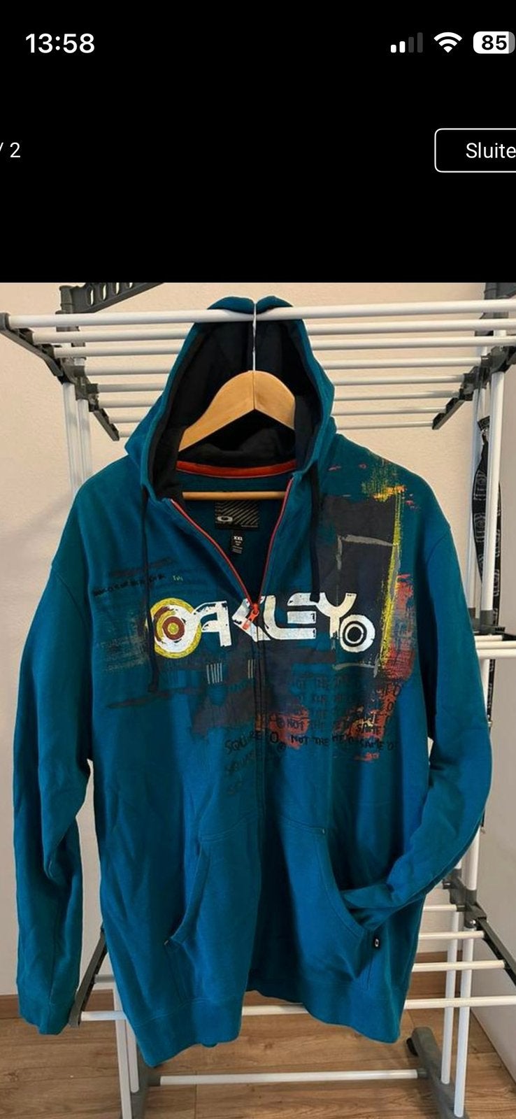 Oakley vintage hoody. XXL, Ophalen of Verzenden, Zo goed als nieuw, Overige maten
