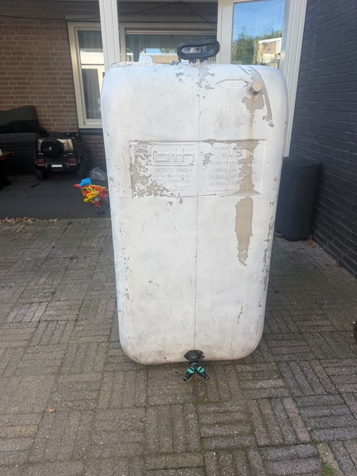 800 liter watertank voor glazenwasser - Gebruikt, Ophalen, Gebruikt