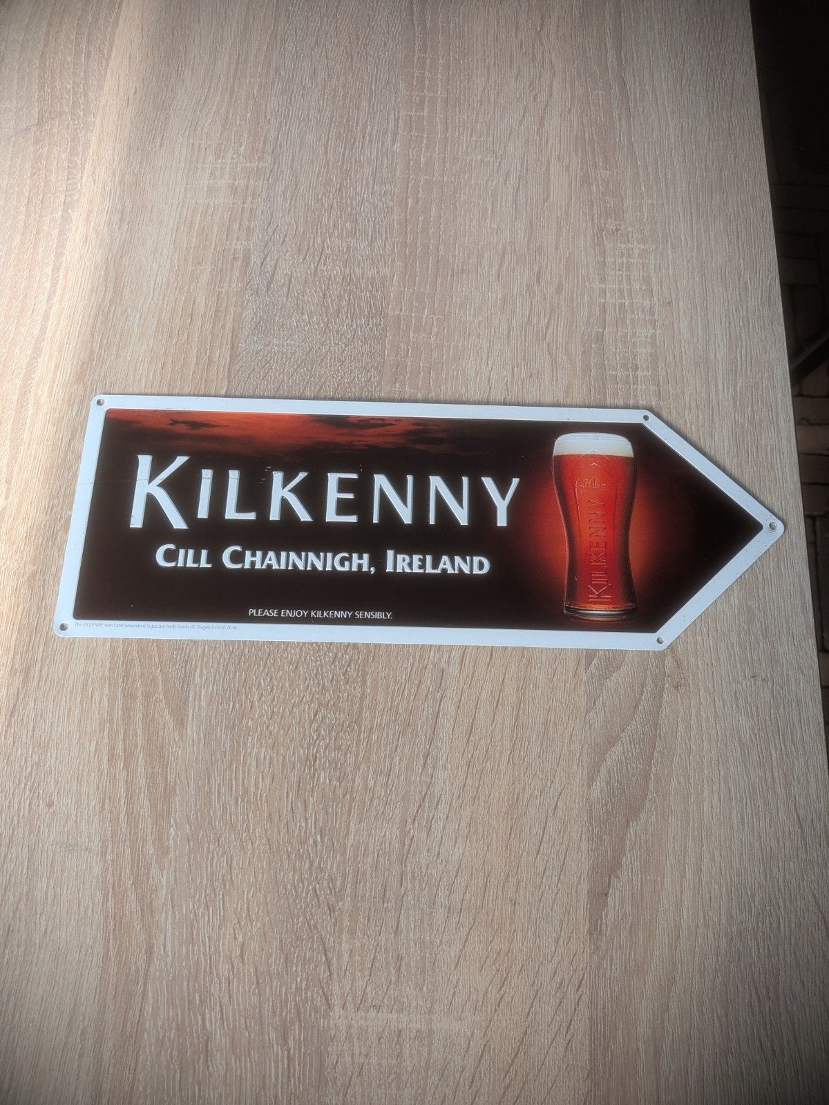 Kilkenny Reclamebord - Decoratief Metalen Bord, Ophalen of Verzenden, Zo goed als nieuw, Reclamebord