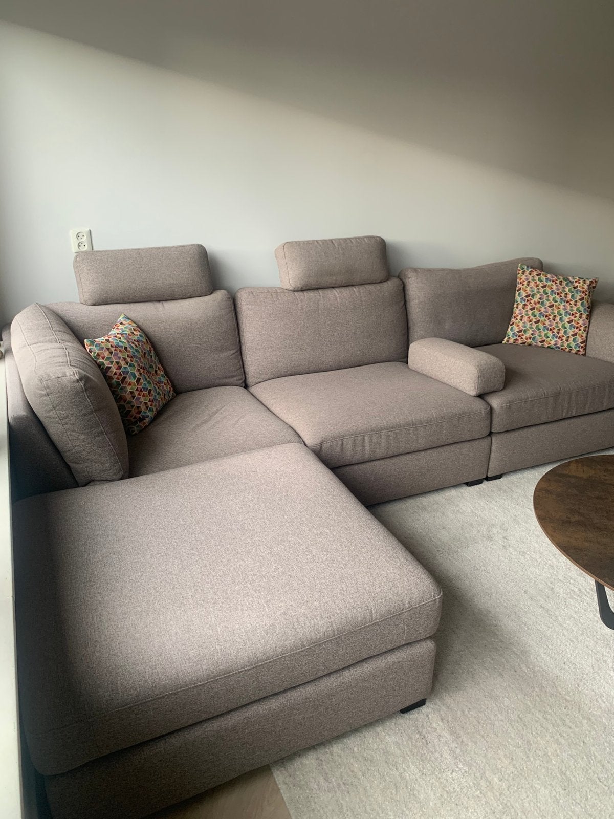 Montel bank boxspring comfort zitting, Ophalen, Gebruikt, Stof