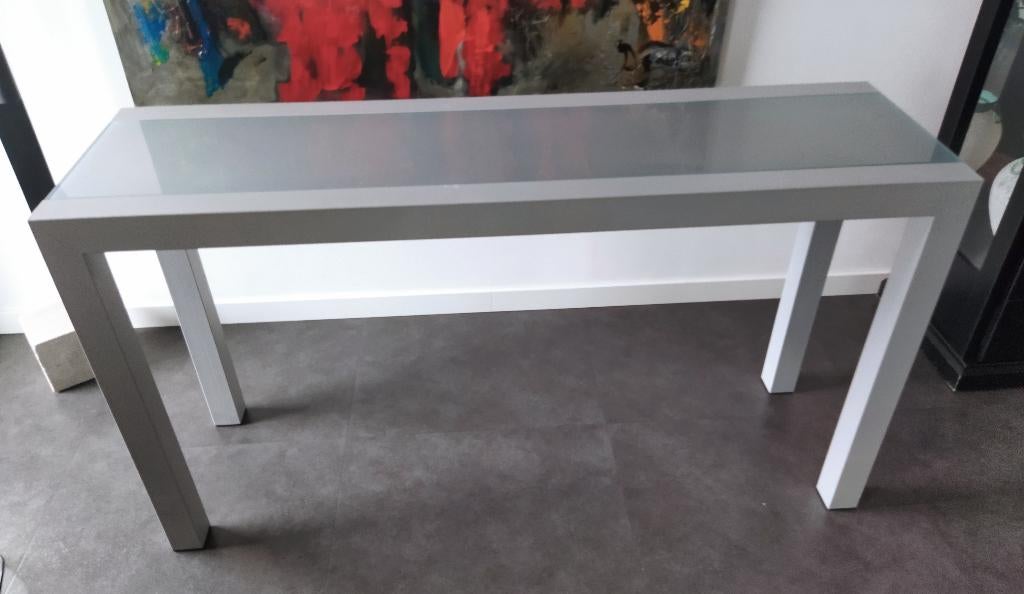 sidetable (modern)  gratis, Ophalen, 50 tot 100 cm, Zo goed als nieuw, Glas