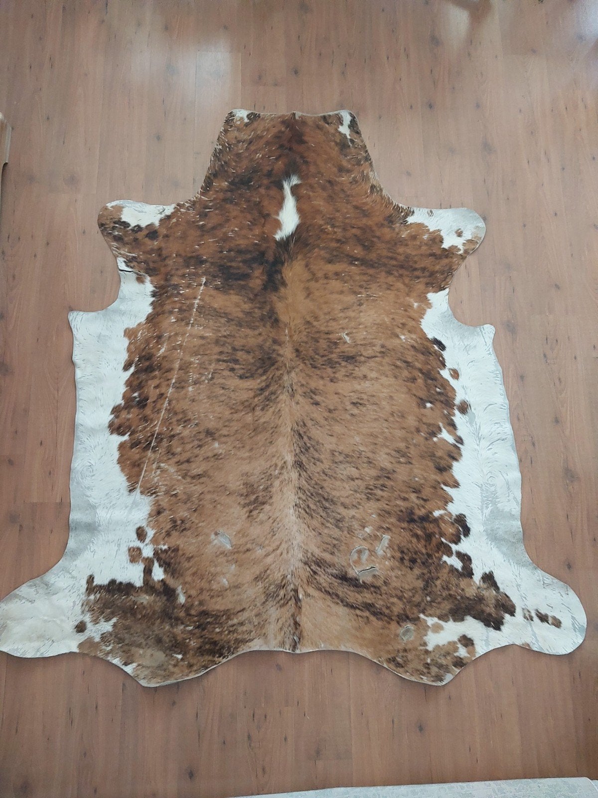 Mooie XXL echte koeienhuid van 210  165 cm, Gebruikt, Bruin, 150 tot 200 cm, 200 cm of meer