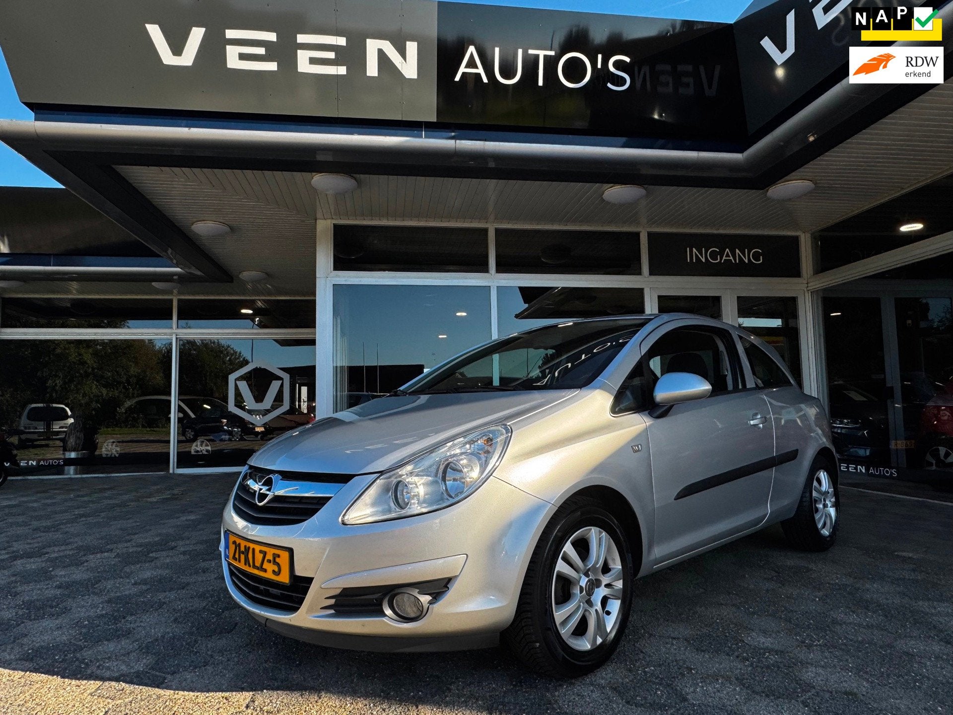 Opel Corsa 1.2-16V Enjoy AUTOMAAT Airco Cruise Trekhaak, Auto's, 450 kg, Metallic lak, 1229 cc, Origineel Nederlands