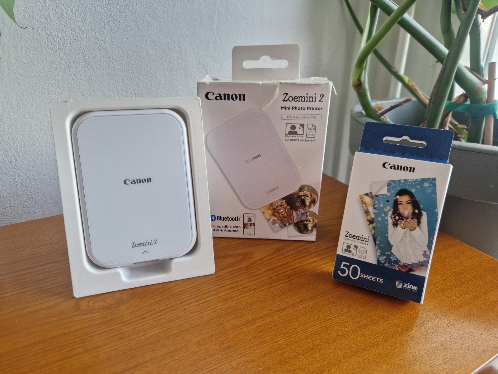 Canon Zoemini 2 photo printer with 50 sheets, Computers en Software, Pocketprinters, Canon, 1102WT, Nieuw, Katrina Graham