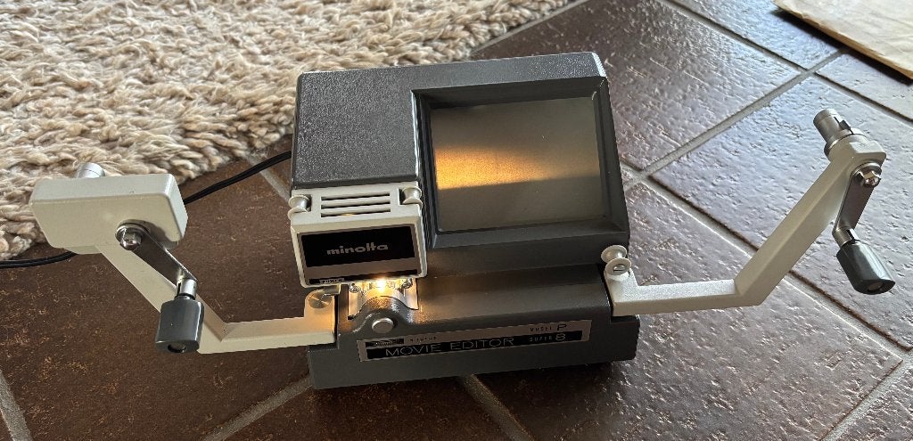 Vintage Minolta Movie Editor Model-P voor Super 8, Ophalen of Verzenden, 1960 tot 1980, Overige typen