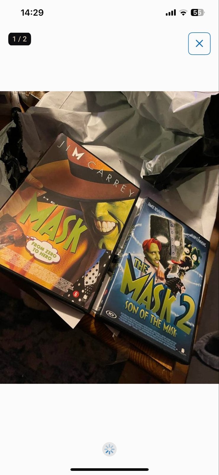 The Mask & Son of the Mask DVD Boxset - Jim Carrey, Nederlands, Ophalen of Verzenden, Vanaf 6 jaar, Inclusief doosje