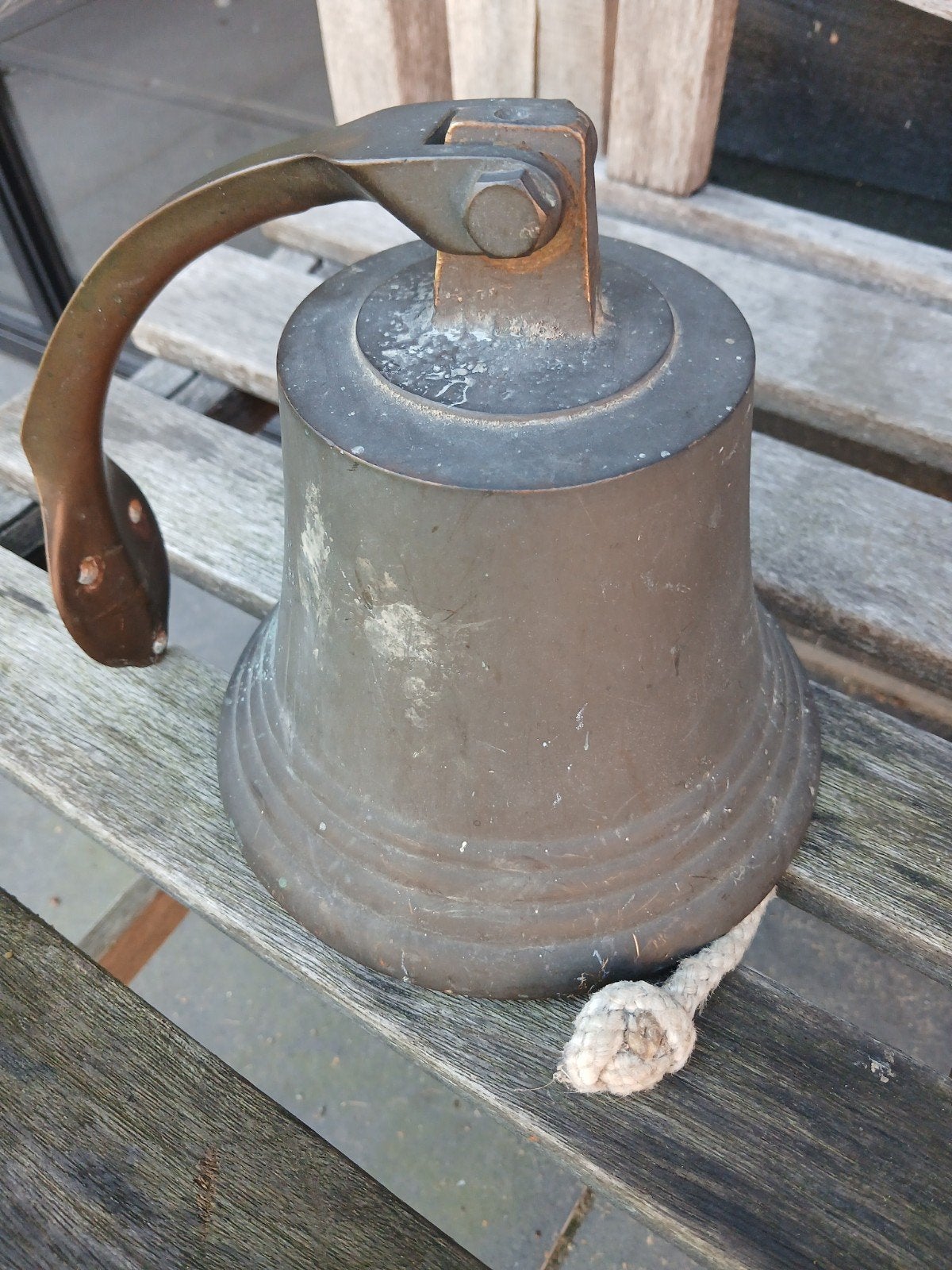 Oude Bronzen Scheepsbel - Authentiek Maritiem Decor, Ophalen of Verzenden, Brons