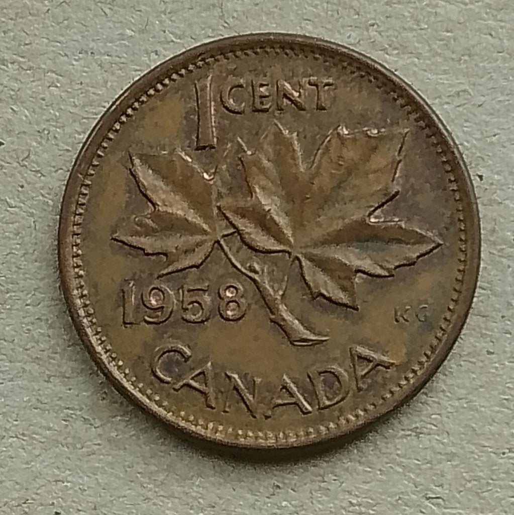 Canada, 1 cent 1958, Ophalen of Verzenden, Noord-Amerika, Losse munt