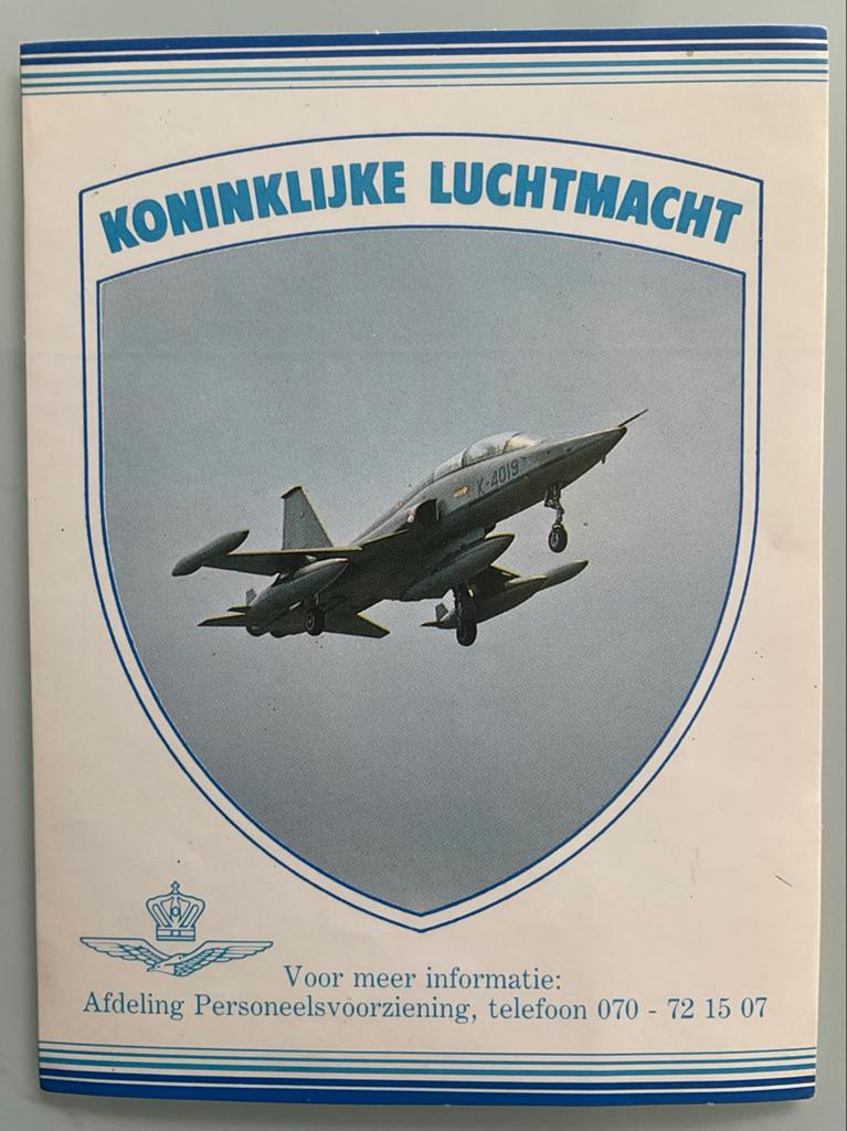 Koninklijke Luchtmacht sticker- NF-5, Ophalen of Verzenden, Zo goed als nieuw, Kaart, Foto of Prent