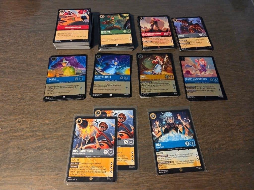 Bulk (148 kaarten) Wilds Unknown Lorcana Disney, Ophalen of Verzenden, Nieuw, Meerdere kaarten, Foil