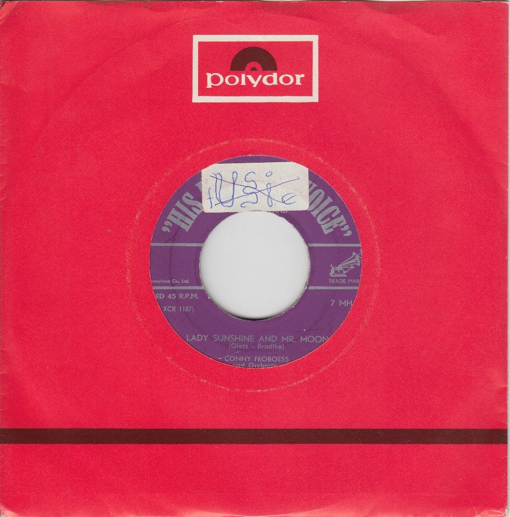 Conny Froboess **Lady Sunshine And Mr. Moon**, Gebruikt, 7 inch, Ophalen of Verzenden, Pop