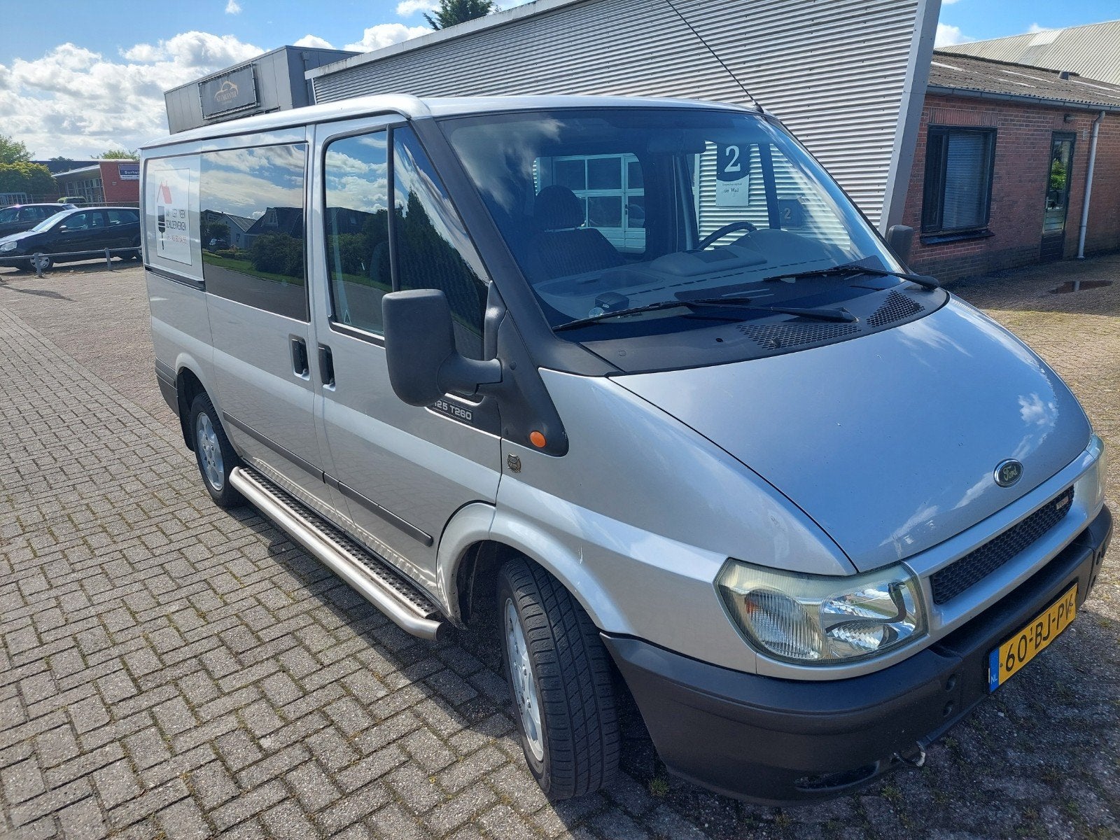 Ford Transit 2.0 300S FD DC 125 LR 4.54 2003 Grijs, Auto's, Voorwielaandrijving, 1998 cc, 125 pk, 4 cilinders