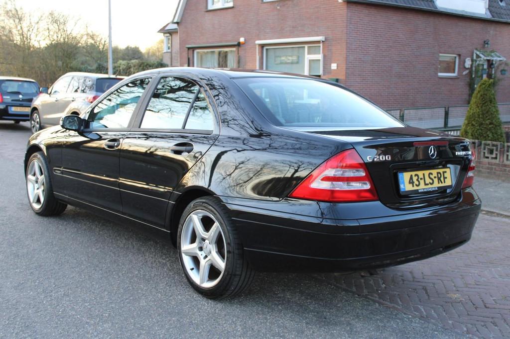 Mercedes-Benz C-klasse 200 K. Elegance Automaat, LET OP Moto, Automaat, Gebruikt, Zwart, 4 cilinders