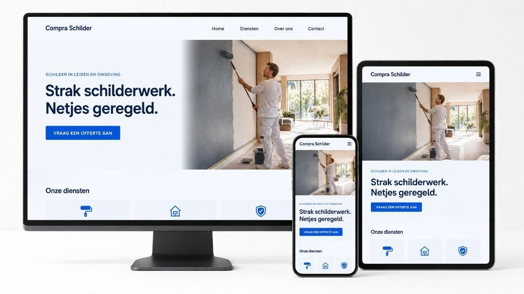 Website. Zonder gedoe. 60,- per jaar, Website Bouw