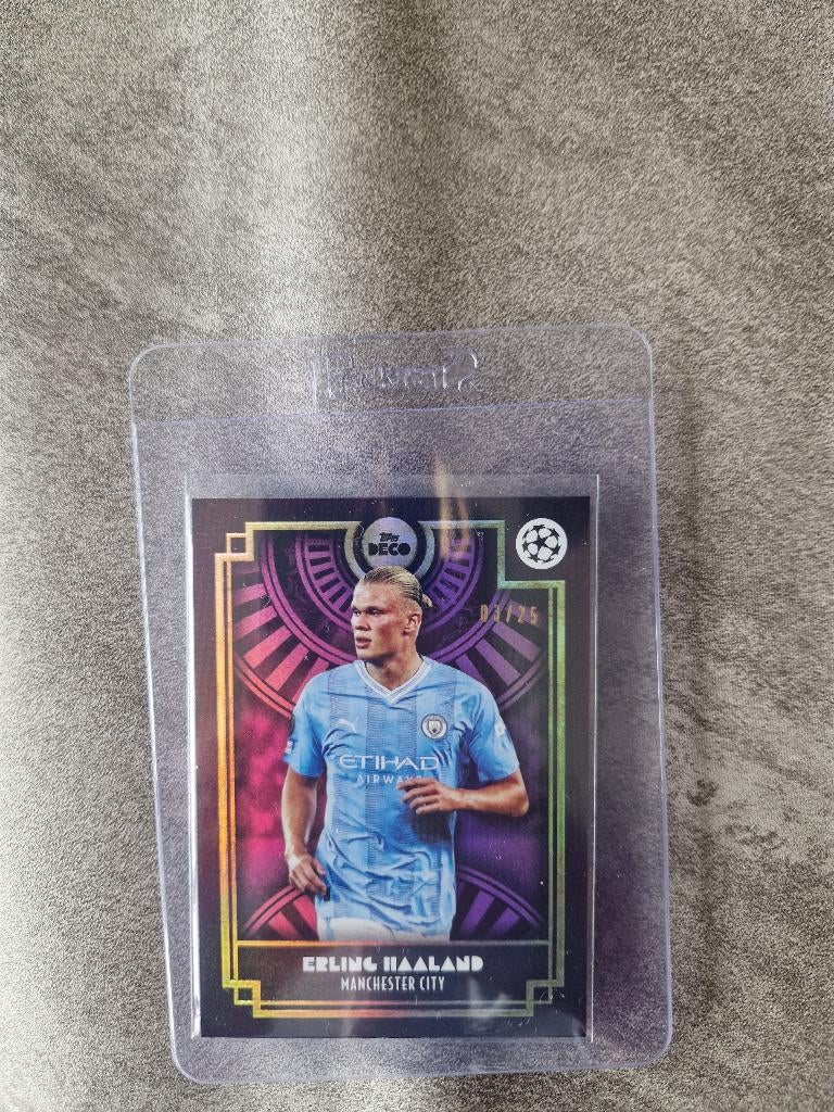 2023 Topps Deco EPL Manchester City Erling Haaland /25, Ophalen of Verzenden, Nieuw, Buitenlandse clubs, Spelerskaart