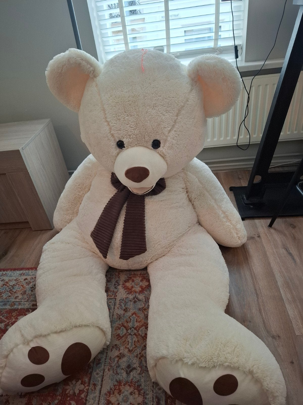 Grote knuffelbeer, Kinderen en Baby's, Speelgoed | Knuffels en Pluche, Ophalen, Gebruikt, Beer, Beige
