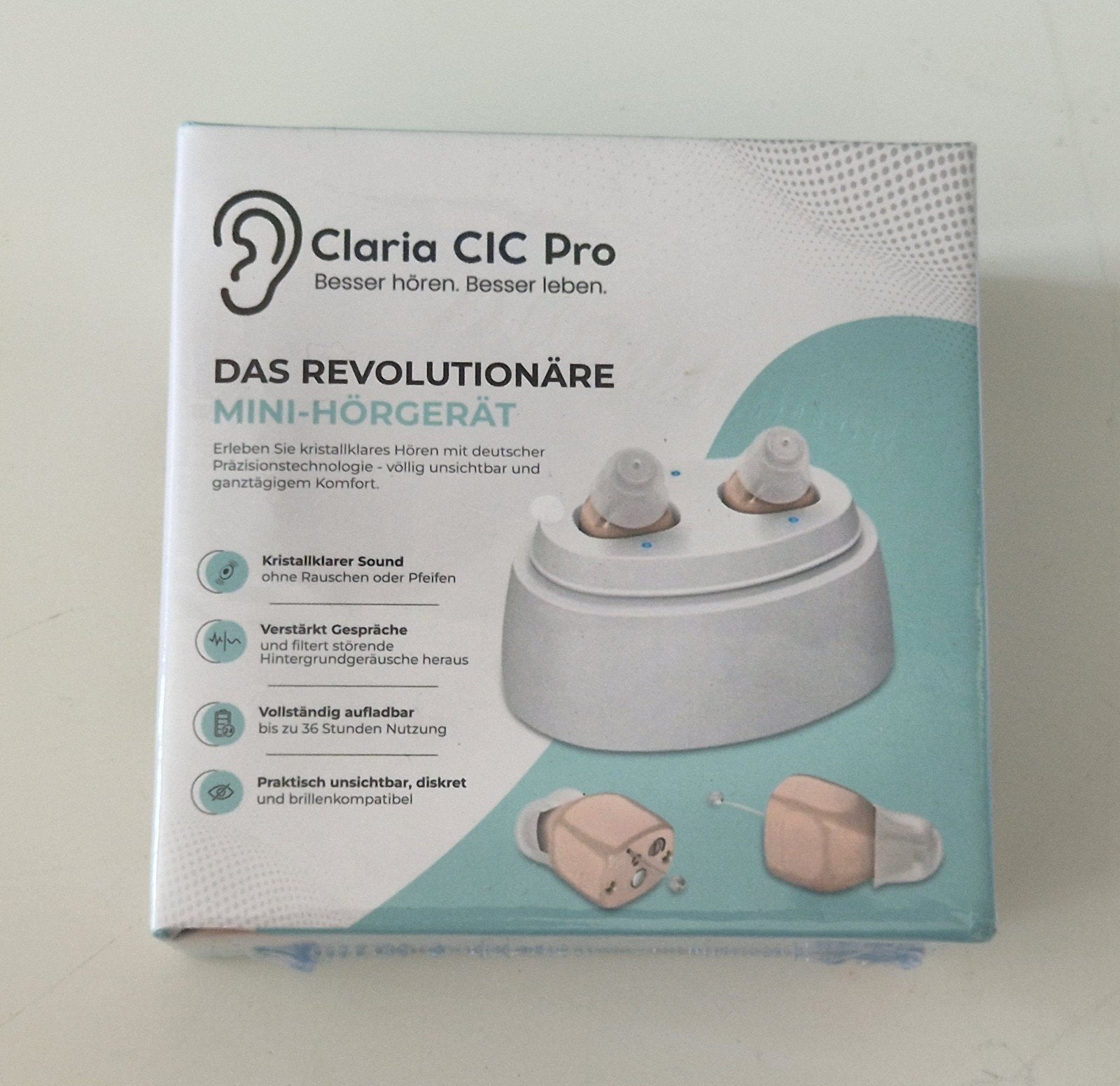 Claria CIC Pro Mini-Hoortoestel - Nieuw in Doos, Verzenden, Nieuw, Overige typen