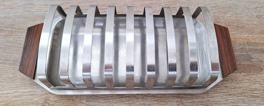Vintage Toastrekje Armbruster Marigold, rvs teak, Ophalen of Verzenden