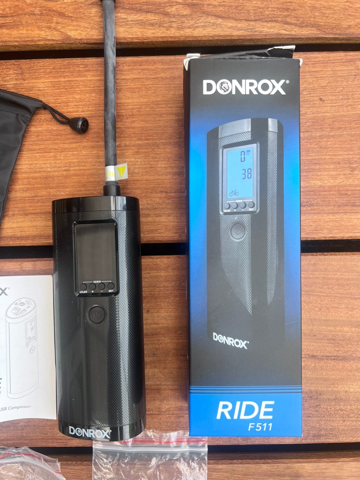 Donrox Ride F11 portable USB compressor, Ophalen of Verzenden, Zo goed als nieuw
