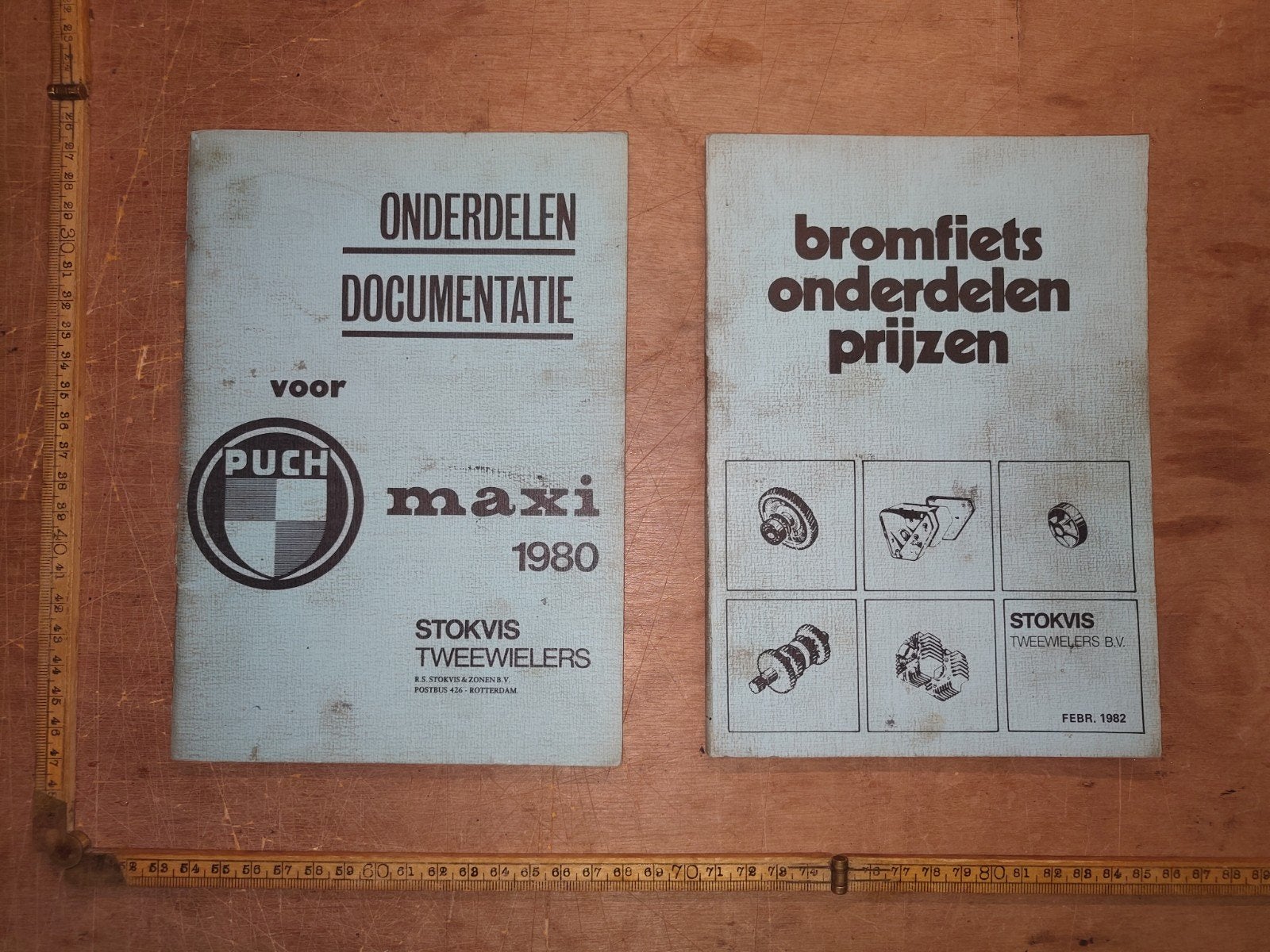 Onderdelen documentatie Puch Maxi 1980 + Prijzenboekje 1982, Ophalen of Verzenden