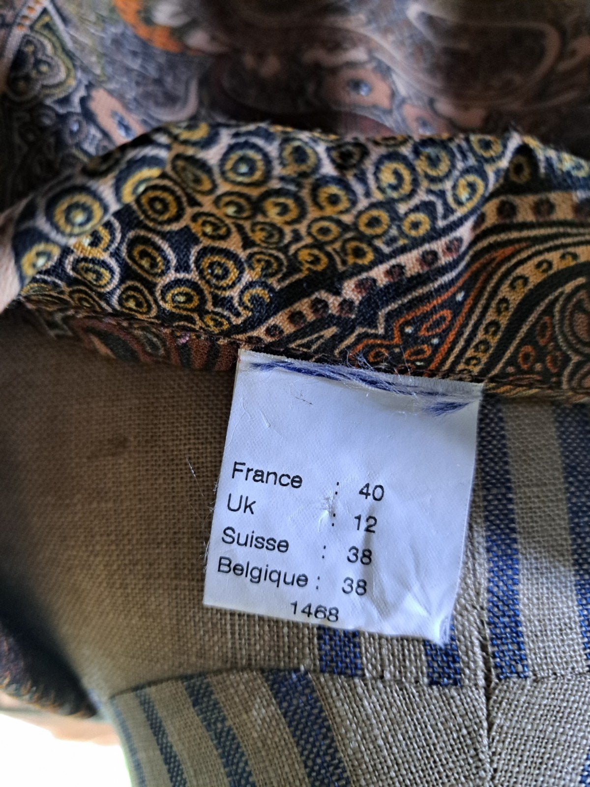 Foto 5 van Leuke jurk met ceintuur in Paisley motief 40