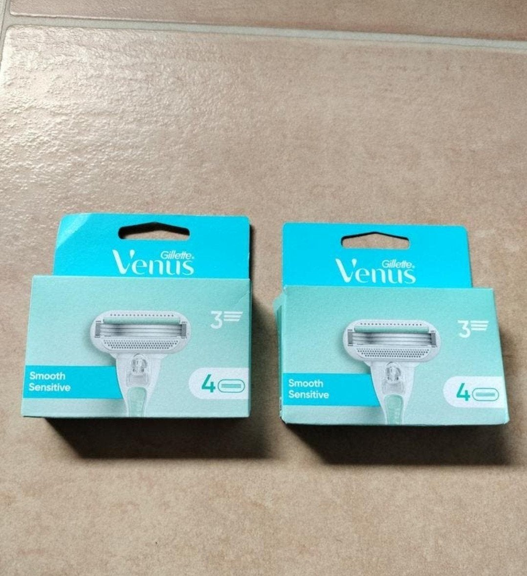 Gillette Venus Smooth Sensitive Scheermesjes - 2x4 stuks, Ophalen of Verzenden, Nieuw, Overige typen