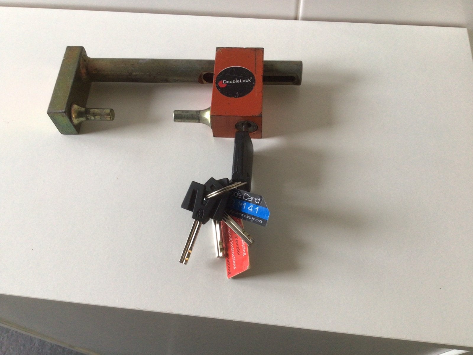 DoubleLock disselslot met sleutels, Ophalen of Verzenden, Gebruikt