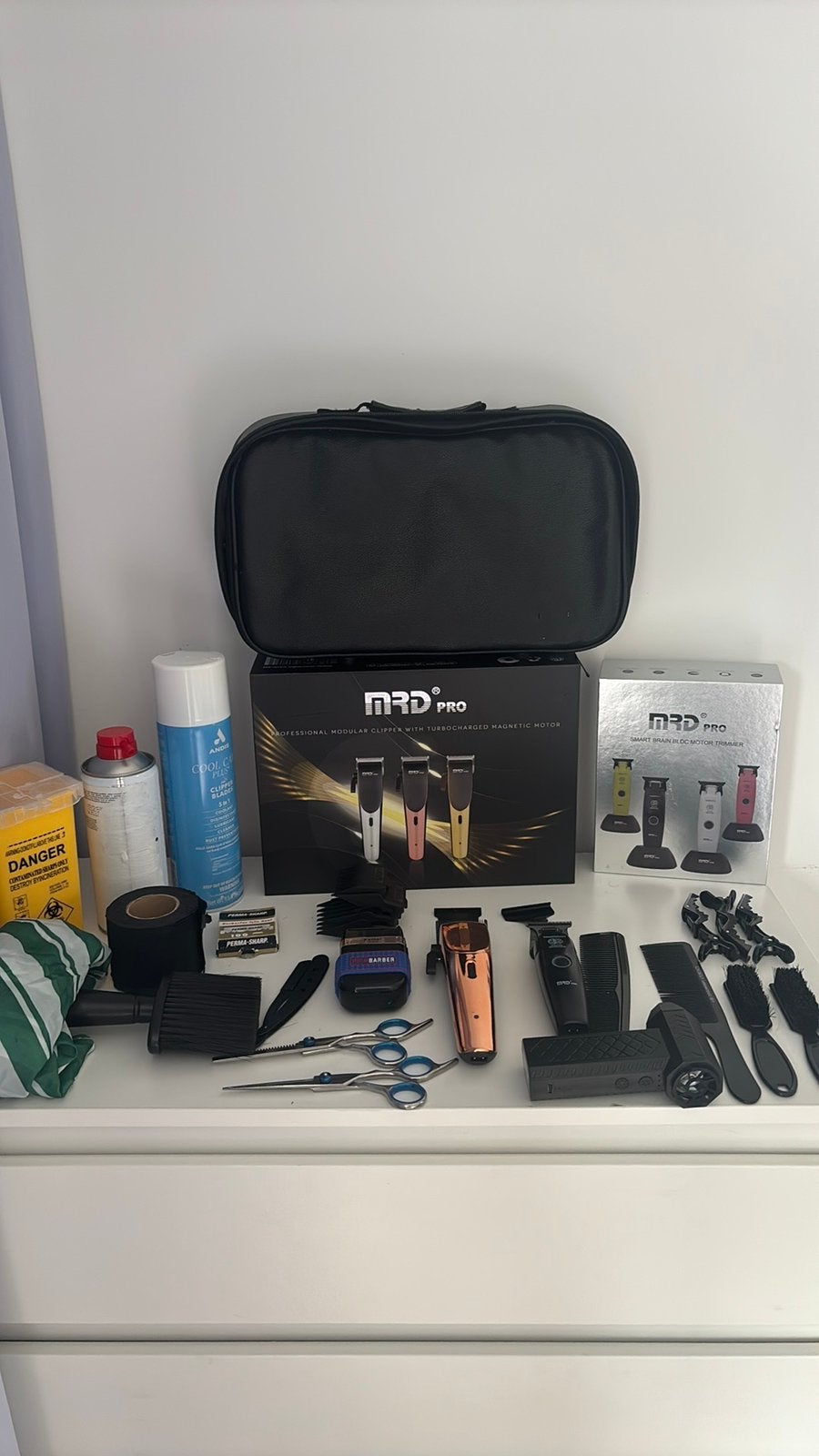 Complete barber/kapper set, Ophalen of Verzenden, Zo goed als nieuw, Scheren en Epileren