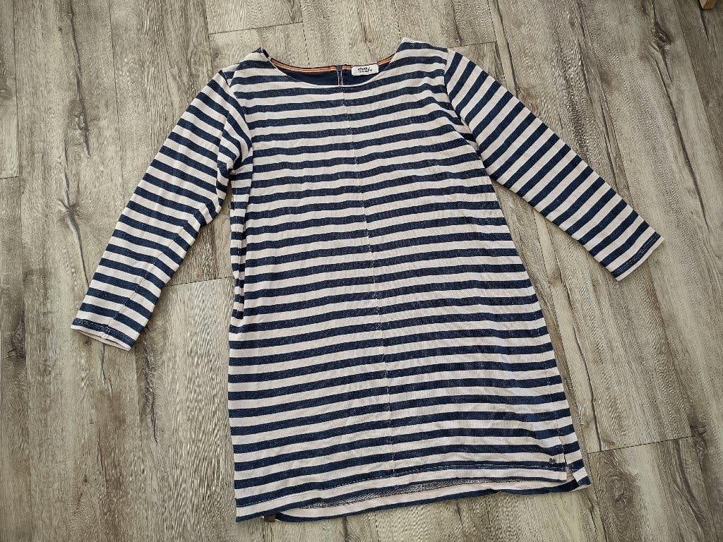 Prachtige blauw wit gestreepte jurk van 4 Funky Flavours, XL, Kleding | Dames, Blauw, Onb, Maat 46/48 (XL) of groter, 4funkyflavours