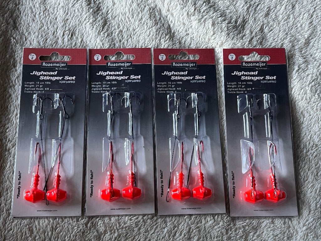 adv 209 / NIEUW set 4 blisters jig head stingerset ROZEMIJER, Ophalen of Verzenden, Nieuw, Overige typen